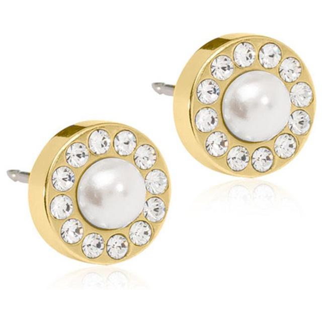 Blomdahl Örhänge Brilliance Halo Pearl 8 mm White product image
