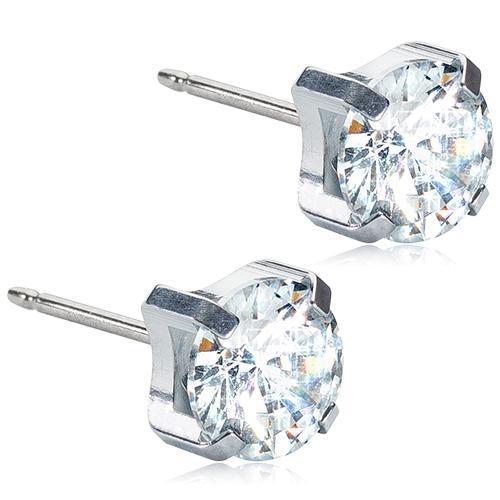 Blomdahl ST Tiffany 7 mm CZ White 1 par product image