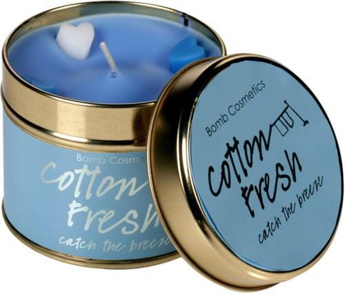 Bomb Cosmetics Tin Candle Cotton Fresh product image