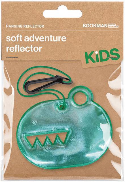 Bookman Urban Visibility Hanging Reflector Dinosaur Green, 1 st product image