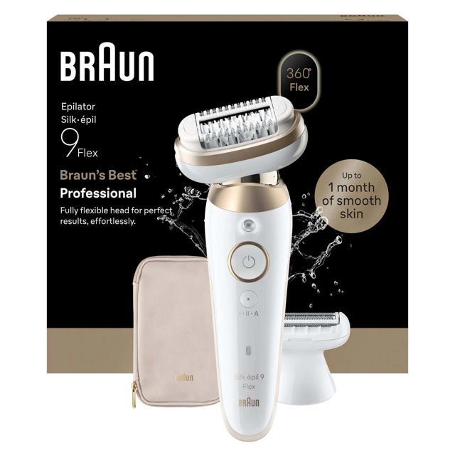 Braun Silk·épil 9 Flex, Wet & Dry Epilator 9-030 3D, Guld product image