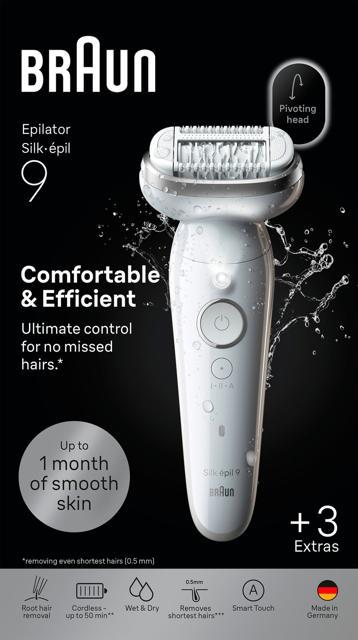 Braun Silk·épil 9 Wet & Dry Epilator 9-030 Silver product image