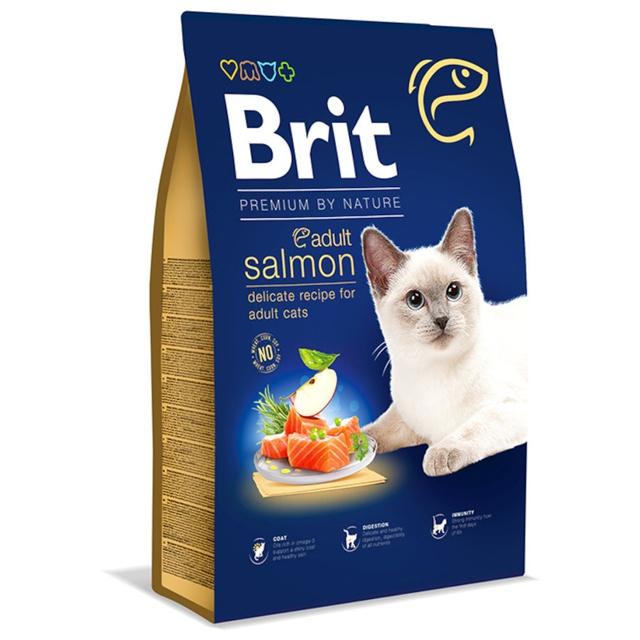 Brit Premium by Nature Cat Adult Salmon 8 kg product image