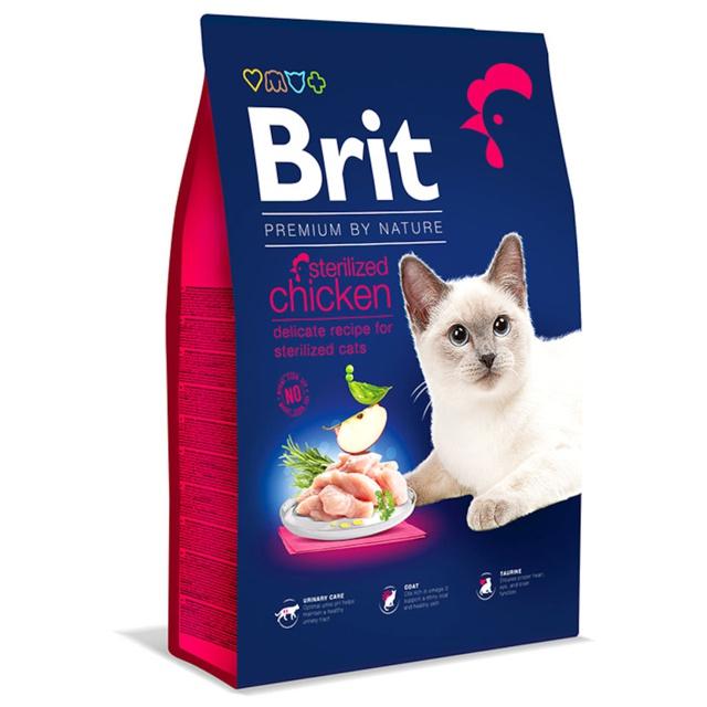 Brit Premium by Nature Cat Sterilized Chicken 8 kg product image