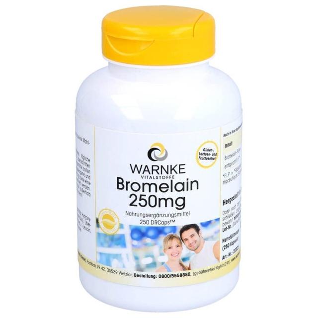 Bromelain 250 mg magensaftresistente Kapseln product image
