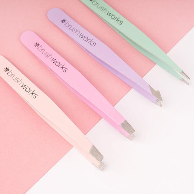 Brushworks HD 4 Piece Combination Tweezer Set product image