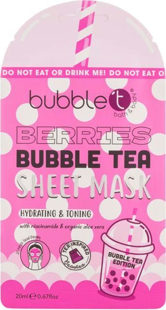 BubbleT Berries Bubble Tea Sheet Mask 20 ml product image