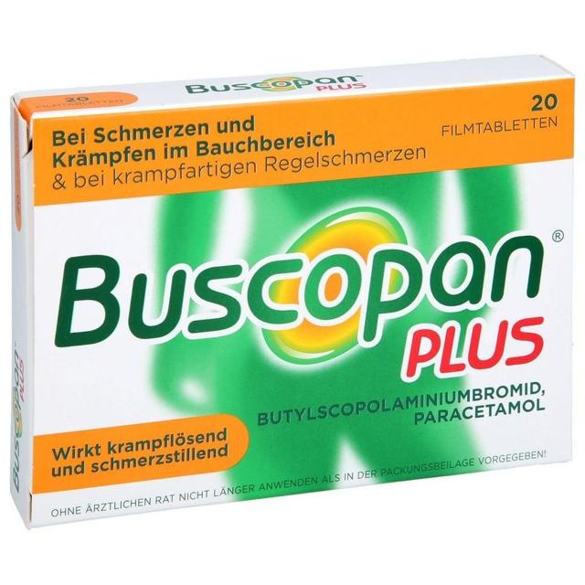 BUSCOPAN plus 10 mg/500 mg Filmtabletten product image