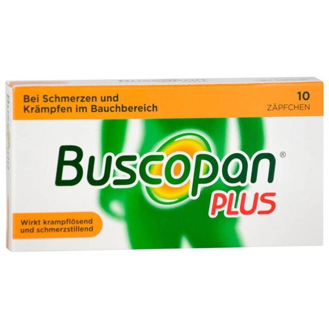 BUSCOPAN plus 10 mg/800 mg Suppositorien product image