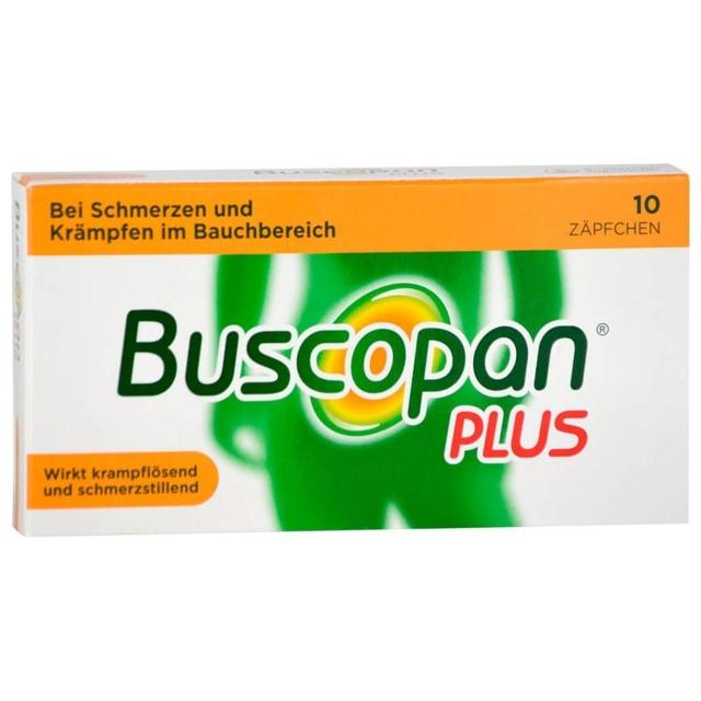 BUSCOPAN plus 10 mg/800 mg Suppositorien product image