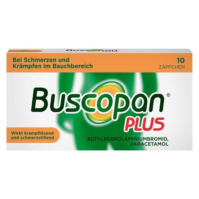 BUSCOPAN plus 10 mg/800 mg Suppositorien product image