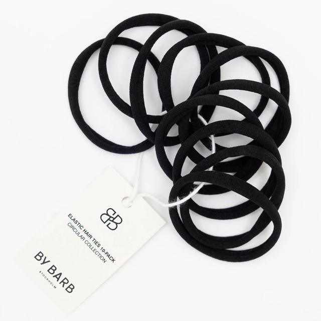 ByBarb Circular Collection hårsnodd Black 10-pack product image