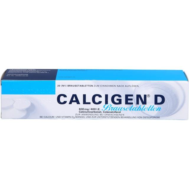CALCIGEN D 600 mg/400 I.E. Brausetabletten product image