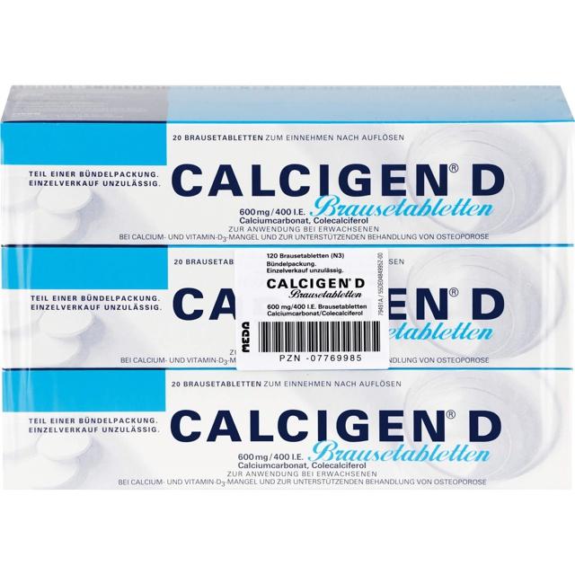 CALCIGEN D 600 mg/400 I.E. Brausetabletten product image