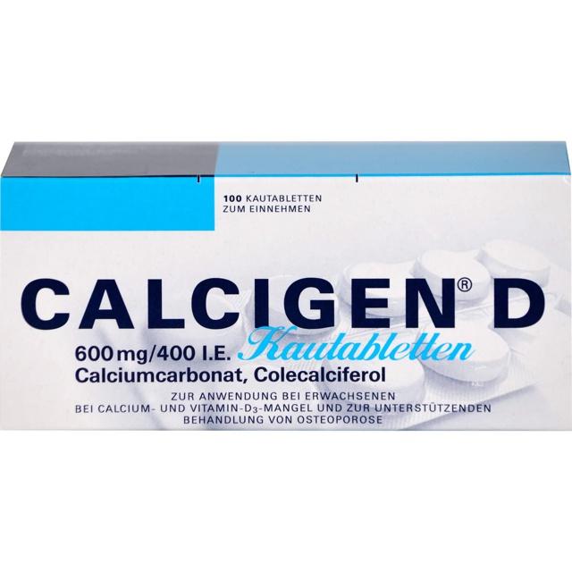 CALCIGEN D 600 mg/400 I.E. Kautabletten product image