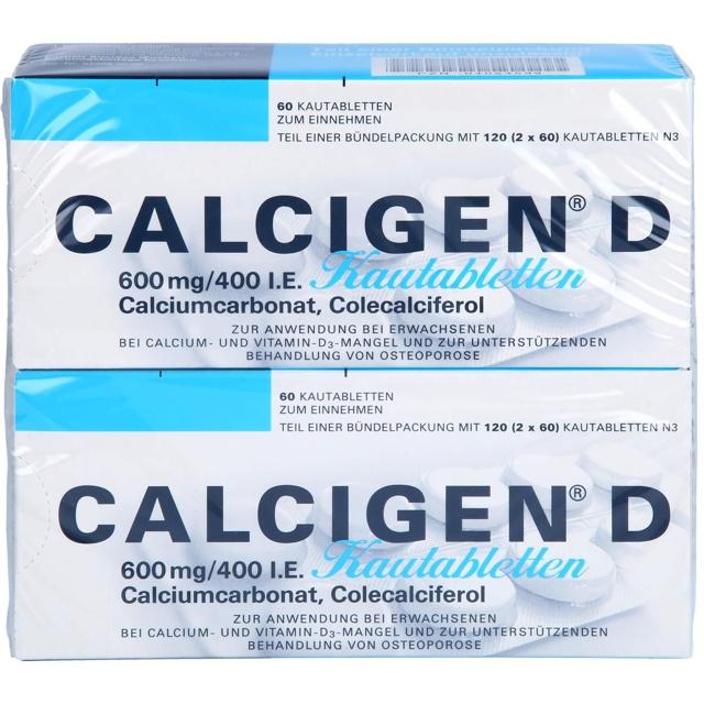 CALCIGEN D 600 mg/400 I.E. Kautabletten product image