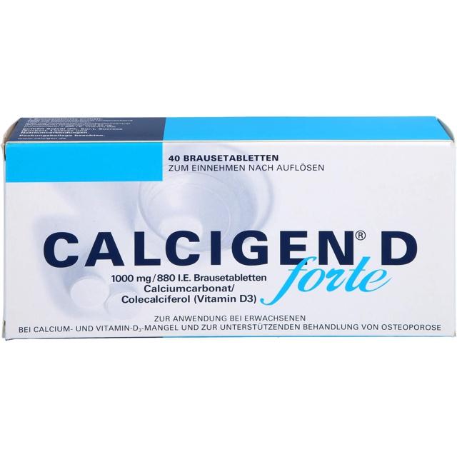 CALCIGEN D forte 1000 mg/880 I.E. Brausetabletten product image