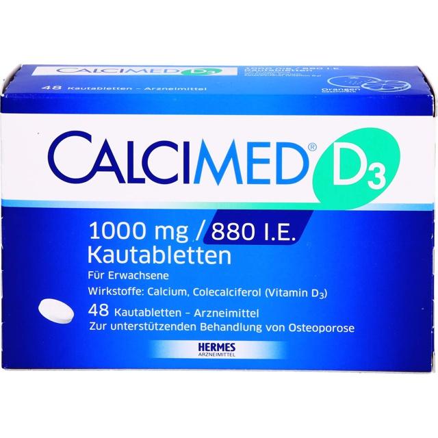 CALCIMED D3 1000 mg/880 I.E. Kautabletten product image
