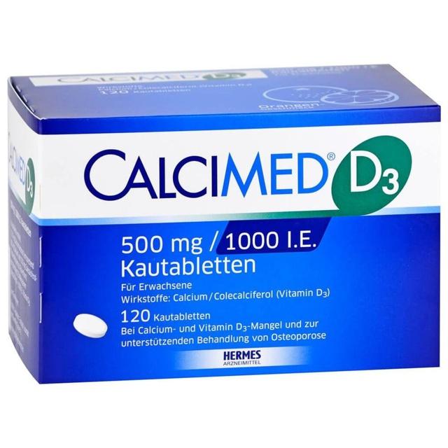 CALCIMED D3 500 mg/1000 I.E. Kautabletten product image