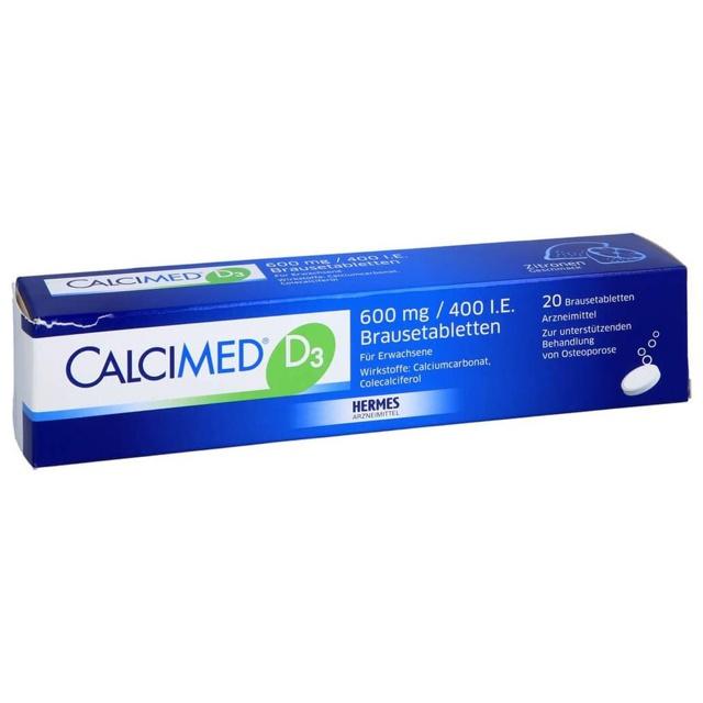 CALCIMED D3 600 mg/400 I.E. Brausetabletten product image