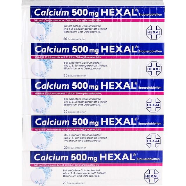 CALCIUM 500 HEXAL Brausetabletten product image