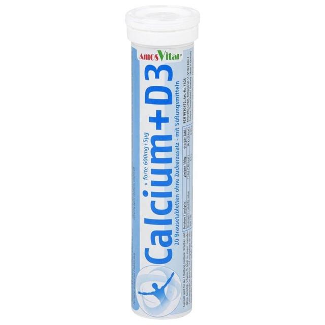 CALCIUM 600 mg+Vitamin D3 5 μg AmosVital Br.-Tabl. product image