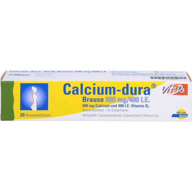 CALCIUM DURA Vit D3 Brause 600 mg/400 I.E. product image