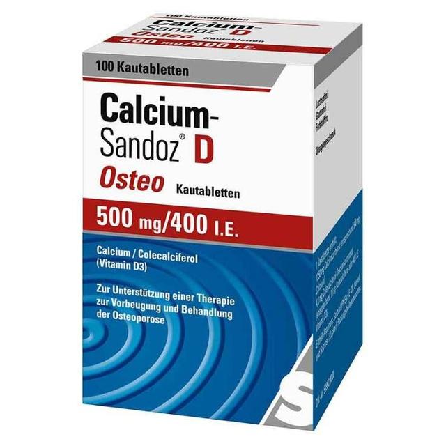 CALCIUM-SANDOZ-D-Osteo-500-mg-400-I-E-Kautabl product image