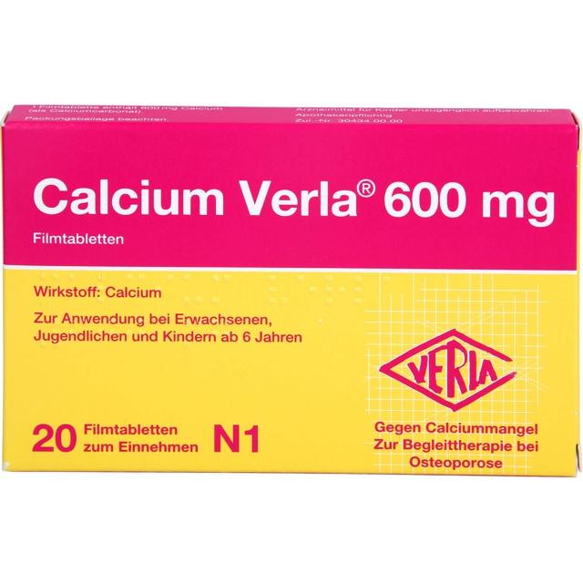 CALCIUM VERLA 600 mg Filmtabletten product image