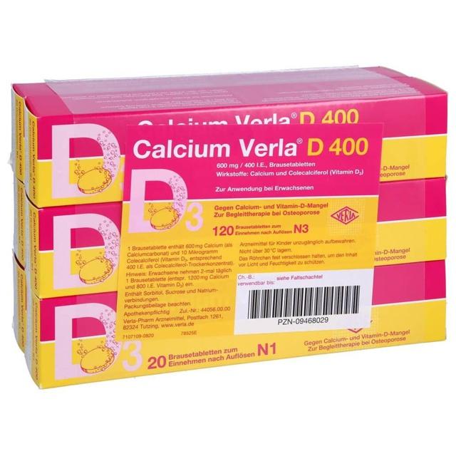 CALCIUM VERLA D 400 Brausetabletten product image