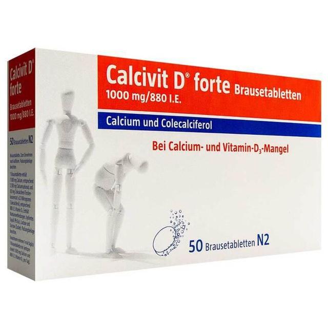 Calcivit D forte Brausetabletten, 50 St Brausetabletten product image