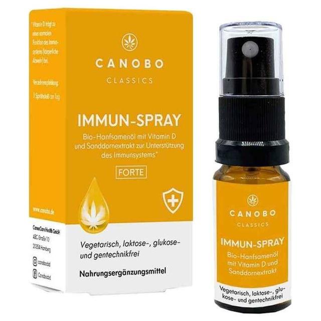 Canobo Bio-Hanfsamenöl Immun-Spray Vitamin D, 10 ml Spray product image