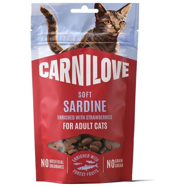 Carnilove Cat Soft Snack Sardine enriched with Strawberry 50 g product image