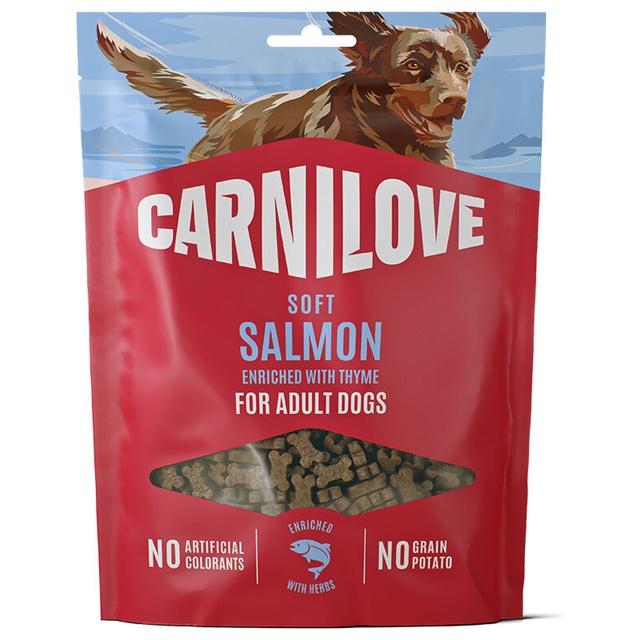 Carnilove Dog Soft Snack Salmon with Thyme Small Bites Hundgodis 200 g product image