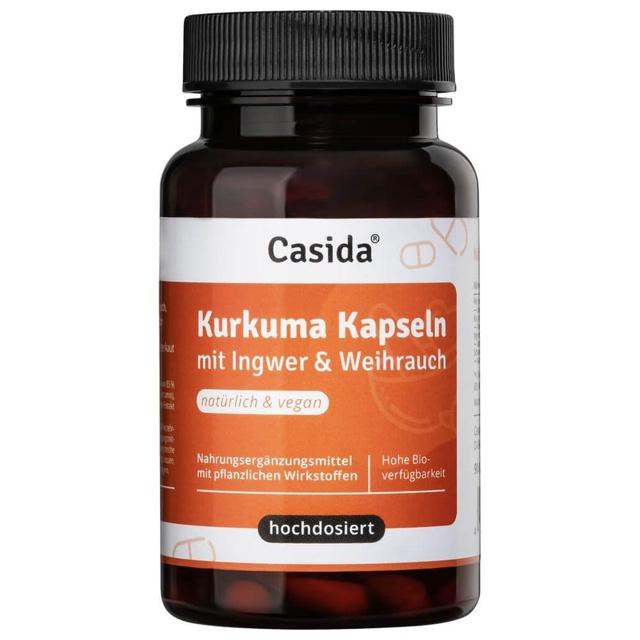 Casida Kurkuma Kapseln mit Ingwer & Weihrauch 90 St Kapseln product image