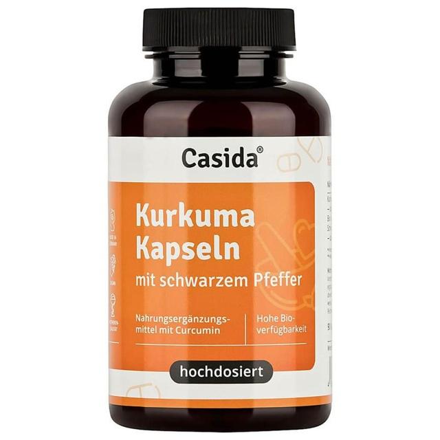 Casida Kurkuma Kapseln mit schwarzem Pfeffer 90 St Kapseln product image