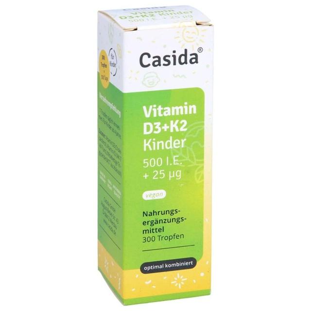 Casida Vitamin D3+K2 Kinder 500 I.E. + 25µg 10 ml Tropfen product image