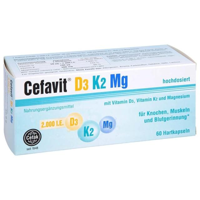 CEFAVIT D3 K2 Mg 2.000 I.E. Hartkapseln product image