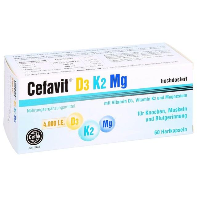 CEFAVIT D3 K2 Mg 4.000 I.E. Hartkapseln product image