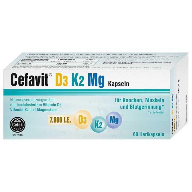 CEFAVIT D3 K2 Mg 7.000 I.E. Hartkapseln product image