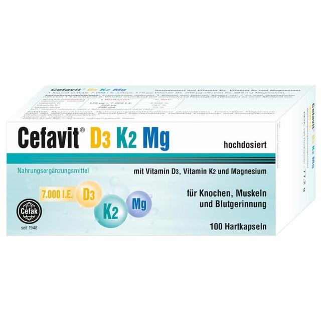 CEFAVIT D3 K2 Mg 7.000 I.E. Hartkapseln product image