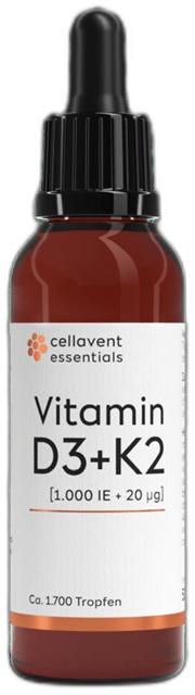Cellavent essentials D3 1000 I.E. K2 Öl, 50 ml Öl product image