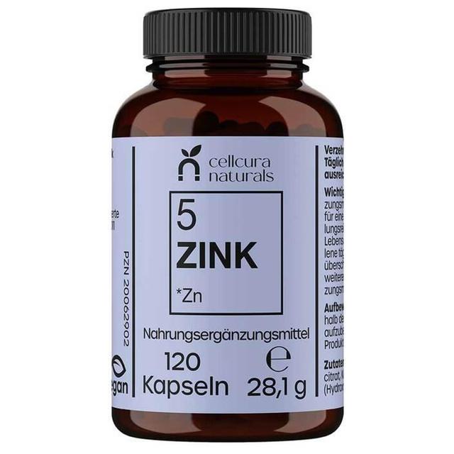 cellcura naturals ZINK 25 mg 120 St Kapseln product image