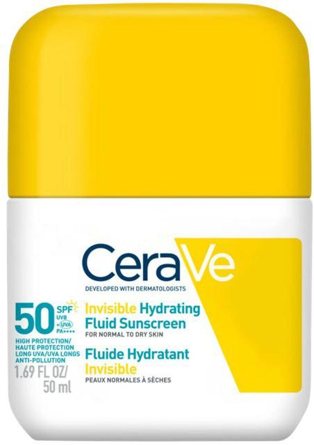 CeraVe Invisible Hydrating Fluid Sunscreen Face SPF50 50 ml product image