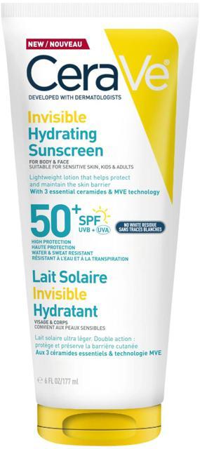 CeraVe Invisible Hydrating Sunscreen SPF50+ 177 ml product image