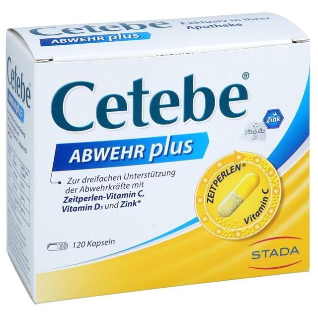 CETEBE ABWEHR plus Vitamin C+Vitamin D3+Zink Kaps. product image