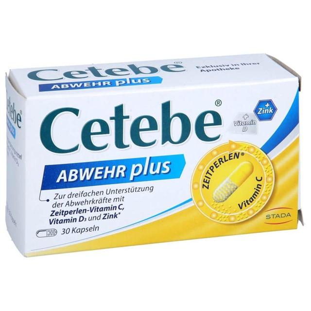 CETEBE ABWEHR plus Vitamin C+Vitamin D3+Zink Kaps. product image