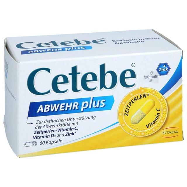 CETEBE ABWEHR plus Vitamin C+Vitamin D3+Zink Kaps. product image