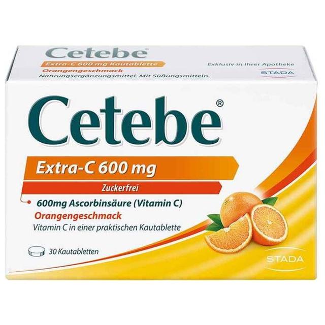 Cetebe Extra-C 600 mg Kautabletten, 30 St Kautabletten product image