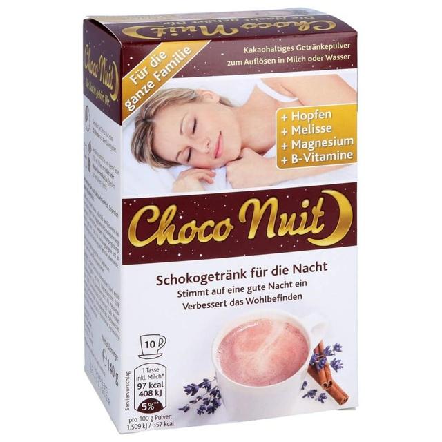 CHOCO NUIT Gute-Nacht-Schokogetränk Pulver 10 St Pulver product image